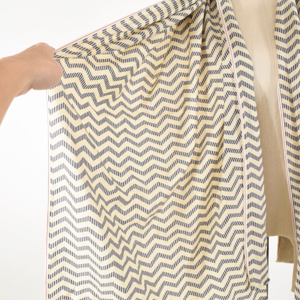 ❌SOLD❌NWT J.Crew Ikat Chevron Blanket Scarf - Picture 5 of 6